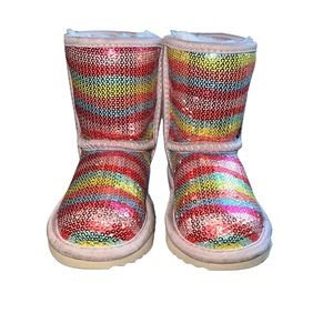 Ugg rainbow sequin boots